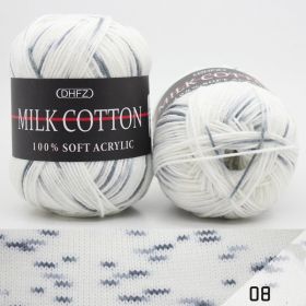 Three Section Dyed Multi-color Jacquard Score Lines With Medium Thick Lines (Option: Grey white)