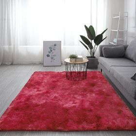 Plush Girl's Room With Tatami Mats Beside The Bed (Option: Wine Red-140X200cm)