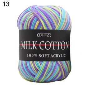 Three Section Dyed Multi-color Jacquard Score Lines With Medium Thick Lines (Option: Purple green)